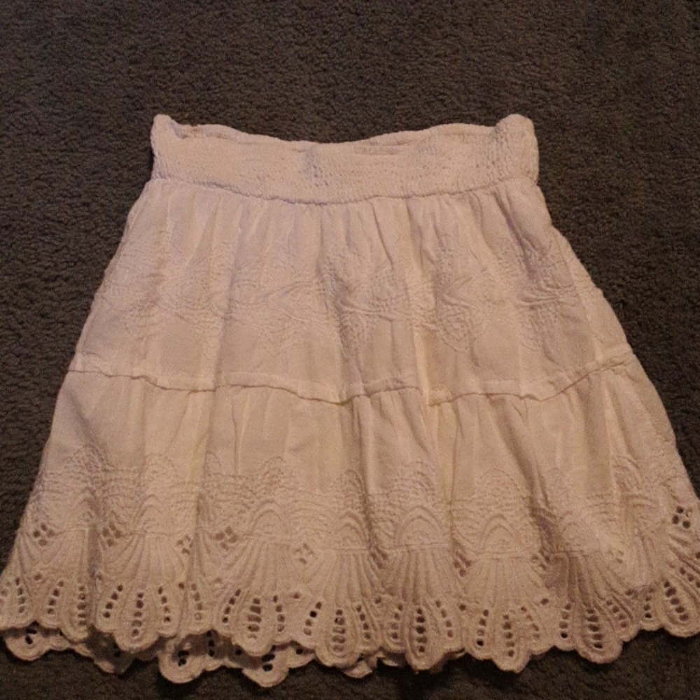 White skirt